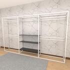 Arara Closet, Estilo Industrial, Guarda Roupas Aberto Com 23