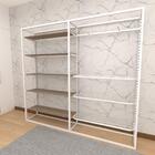 Arara Closet, Estilo Industrial, Guarda Roupas Aberto Com 23