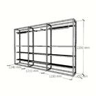 Arara Closet, Estilo Industrial, Guarda Roupas Aberto Com 23