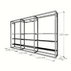 Arara Closet, Estilo Industrial, Guarda Roupas Aberto Com 23