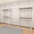 Arara Closet, Estilo Industrial, Guarda Roupas Aberto Com 23