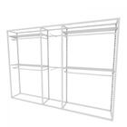 Arara Closet, Estilo Industrial, Guarda Roupas Aberto Com 23