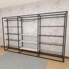 Arara Closet, Estilo Industrial, Guarda Roupas Aberto Com 23