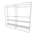 Arara Closet, Estilo Industrial, Guarda Roupas Aberto Com 24