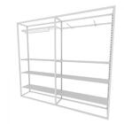 Arara Closet, Estilo Industrial, Guarda Roupas Aberto Com 24