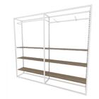 Arara Closet, Estilo Industrial, Guarda Roupas Aberto Com 24