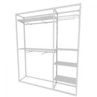 Arara Closet, Estilo Industrial, Guarda Roupas Aberto Com 24