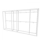 Arara Closet, Estilo Industrial, Guarda Roupas Aberto Com 24