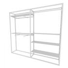 Arara Closet, Estilo Industrial, Guarda Roupas Aberto Com 24