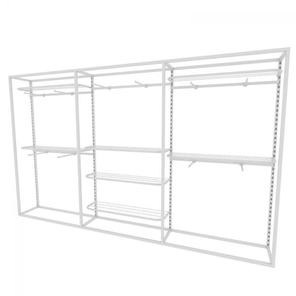 Arara Closet, Estilo Industrial, Guarda Roupas Aberto Com 25