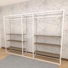 Arara Closet, Estilo Industrial, Guarda Roupas Aberto Com 25