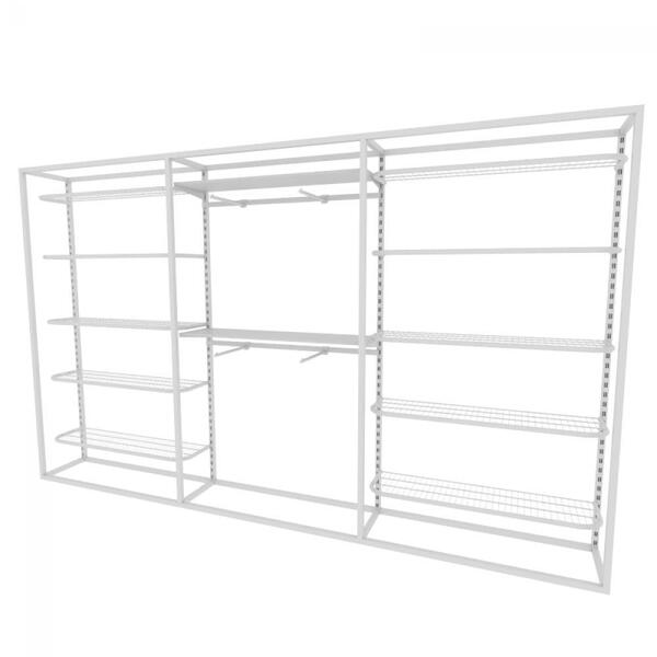 Arara Closet, Estilo Industrial, Guarda Roupas Aberto Com 25