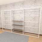 Arara Closet, Estilo Industrial, Guarda Roupas Aberto Com 25