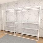 Arara Closet, Estilo Industrial, Guarda Roupas Aberto Com 25