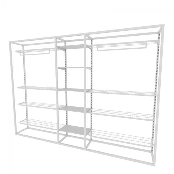 Arara Closet, Estilo Industrial, Guarda Roupas Aberto Com 26