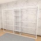 Arara Closet, Estilo Industrial, Guarda Roupas Aberto Com 26