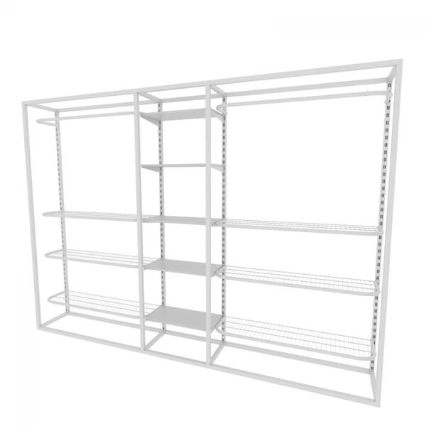 Arara Closet, Estilo Industrial, Guarda Roupas Aberto Com 26