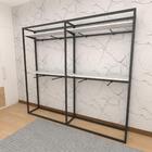 Arara Closet, Estilo Industrial, Guarda Roupas Aberto Com 26