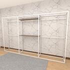 Arara Closet, Estilo Industrial, Guarda Roupas Aberto Com 27