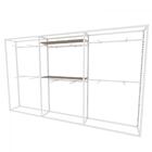 Arara Closet, Estilo Industrial, Guarda Roupas Aberto Com 27