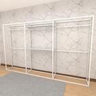 Arara Closet, Estilo Industrial, Guarda Roupas Aberto Com 27