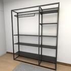 Arara Closet, Estilo Industrial, Guarda Roupas Aberto Com 27