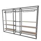 Arara Closet, Estilo Industrial, Guarda Roupas Aberto Com 27