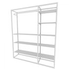 Arara Closet, Estilo Industrial, Guarda Roupas Aberto Com 27