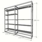 Arara Closet, Estilo Industrial, Guarda Roupas Aberto Com 27