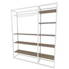 Arara Closet, Estilo Industrial, Guarda Roupas Aberto Com 27