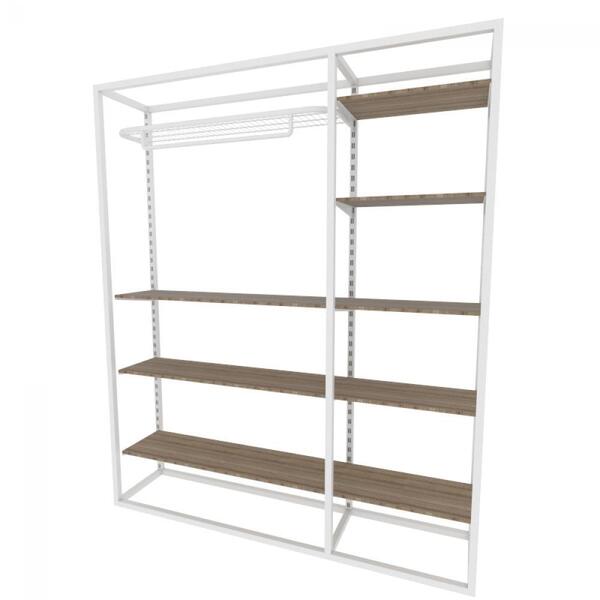 Arara Closet, Estilo Industrial, Guarda Roupas Aberto Com 27