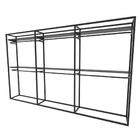 Arara Closet, Estilo Industrial, Guarda Roupas Aberto Com 27