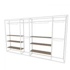 Arara Closet, Estilo Industrial, Guarda Roupas Aberto Com 28