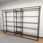 Arara Closet, Estilo Industrial, Guarda Roupas Aberto Com 28