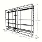 Arara Closet, Estilo Industrial, Guarda Roupas Aberto Com 28