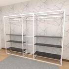Arara Closet, Estilo Industrial, Guarda Roupas Aberto Com 28