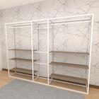 Arara Closet, Estilo Industrial, Guarda Roupas Aberto Com 28