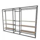 Arara Closet, Estilo Industrial, Guarda Roupas Aberto Com 28