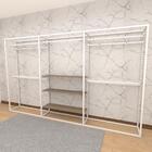 Arara Closet, Estilo Industrial, Guarda Roupas Aberto Com 29