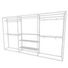 Arara Closet, Estilo Industrial, Guarda Roupas Aberto Com 29