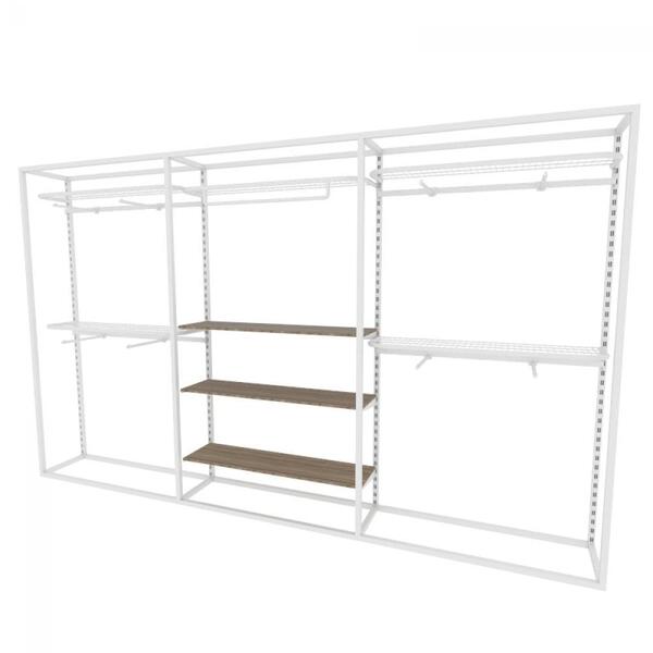 Arara Closet, Estilo Industrial, Guarda Roupas Aberto Com 29