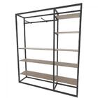 Arara Closet, Estilo Industrial, Guarda Roupas Aberto Com 29