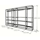 Arara Closet, Estilo Industrial, Guarda Roupas Aberto Com 32