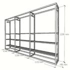 Arara Closet, Estilo Industrial, Guarda Roupas Aberto Com 33