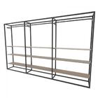 Arara Closet, Estilo Industrial, Guarda Roupas Aberto Com 33