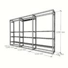 Arara Closet, Estilo Industrial, Guarda Roupas Aberto Com 33