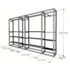 Arara Closet, Estilo Industrial, Guarda Roupas Aberto Com 34