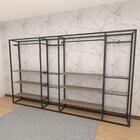 Arara Closet, Estilo Industrial, Guarda Roupas Aberto Com 34