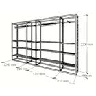 Arara Closet, Estilo Industrial, Guarda Roupas Aberto Com 34