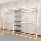 Arara Closet, Estilo Industrial, Guarda Roupas Aberto Com 34